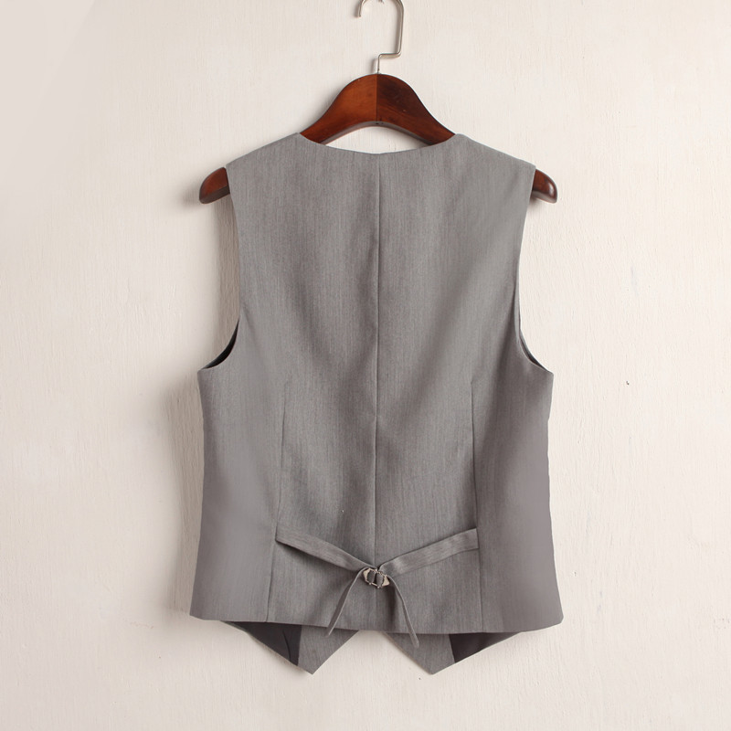 Blazer d'été en fibre à col en V pour femmes, gilet fin, simple boutonnage, court et slim, marée XXXL