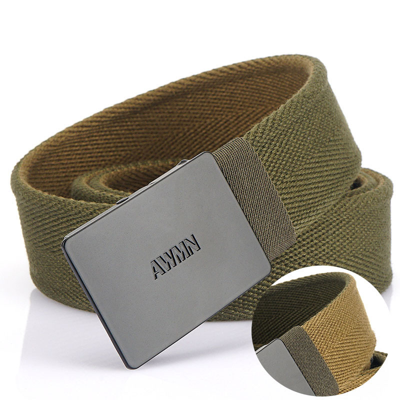 Ceinture en toile épaisse pour hommes et femmes, ceinture en jean simple décontractée, structure automatique, alliage de qualité, nouveau