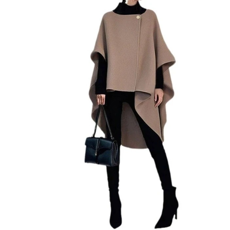 Manteau ample pour femmes au début du printemps 2025, nouvelle veste en laine irrégulière au Design de Niche