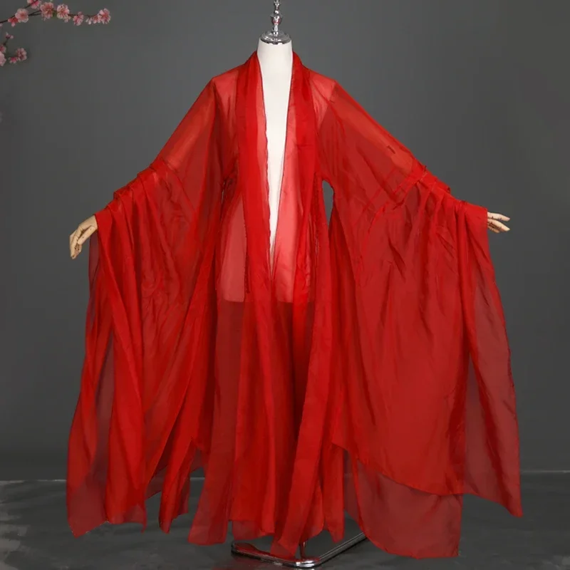 Robe Hanfu de Style ethnique pour femmes, Costume de Cosplay traditionnel chinois ancien avec Cardigan pour spectacles de danse classique