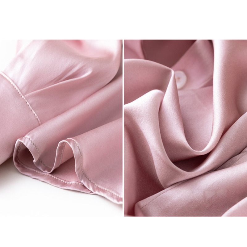 Real Inj-Chemises à manches longues pour femmes, col rabattu, droite, simple boutonnage, bureau, dame, 93%