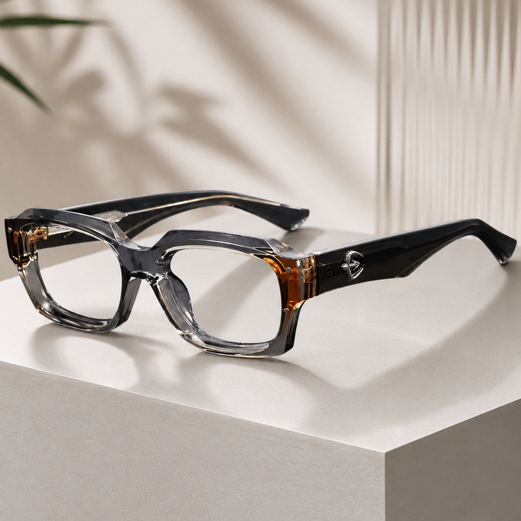 Lunettes de créateur de mode rétro monture carrée lunettes à lumière plate pour hommes femmes lunettes de haute qualité lunettes minimaliste correspondant