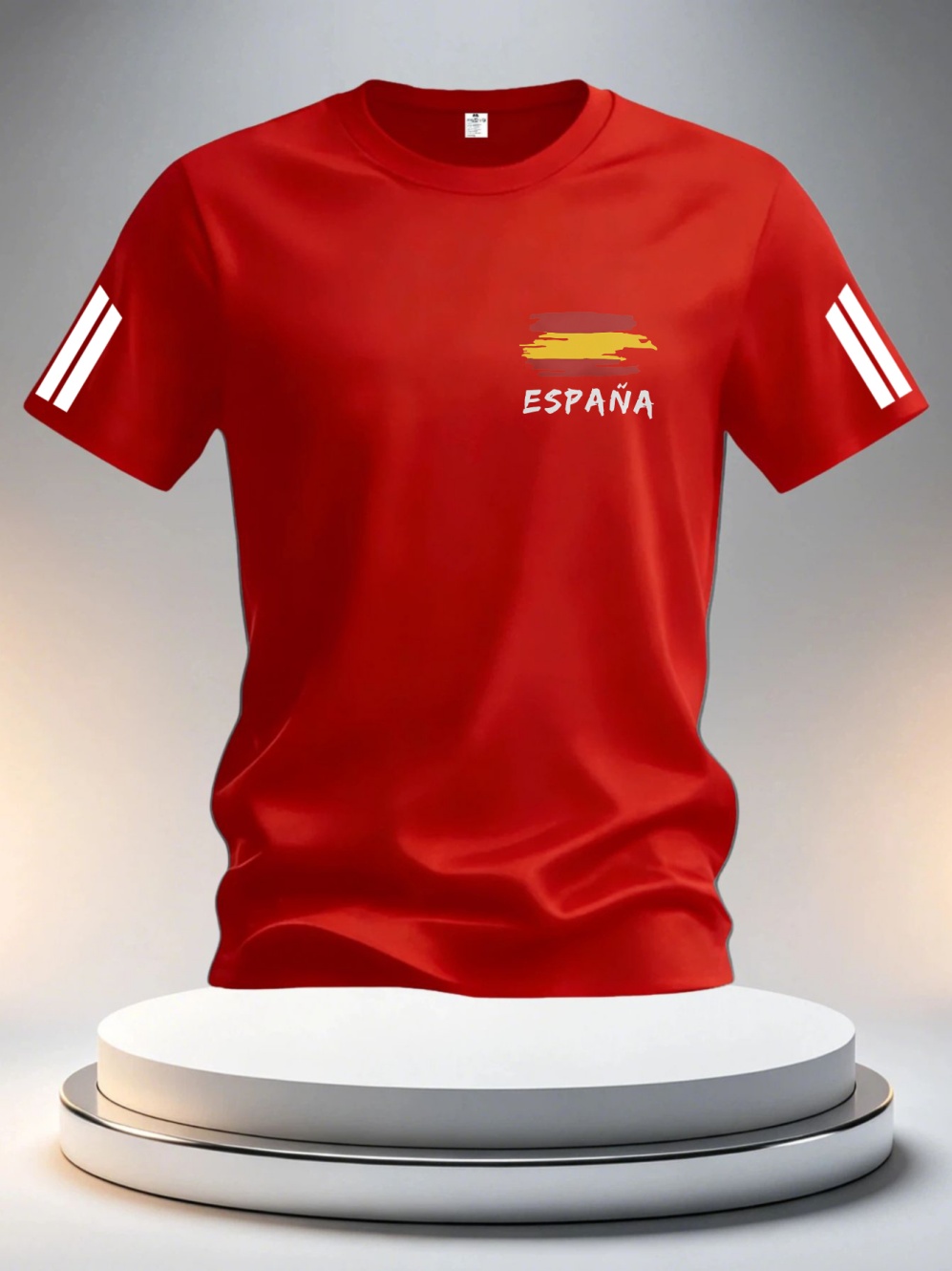 Maillots de football d'été 2026 Espagne pour hommes – T-shirts classiques God Spain à manches courtes, décontractés, col rond, style sportif, vêtements pour homme