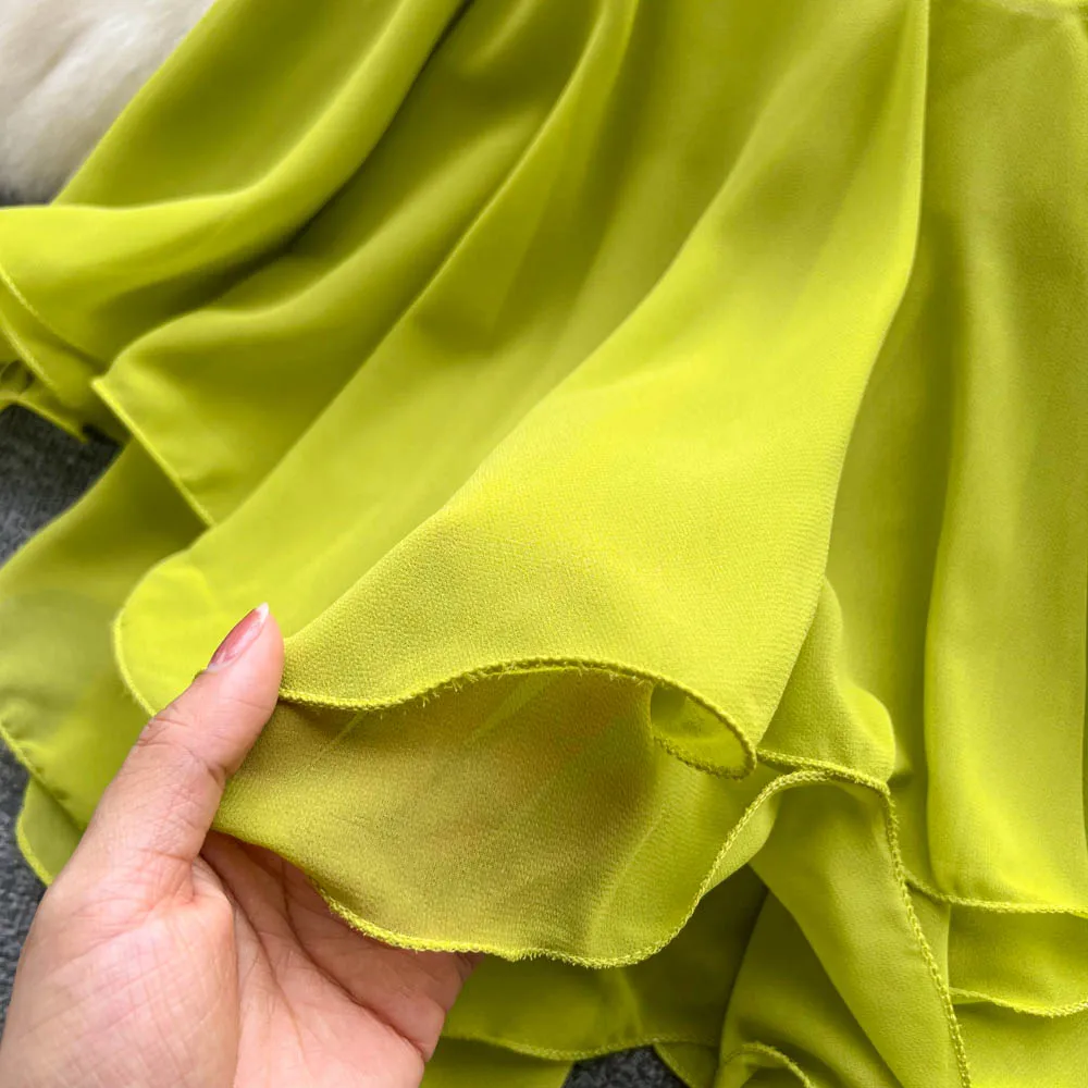 Débardeur et Camis sans manches à bretelles Spaghetti, à volants, mode coréenne, Corset, haut court, débardeur solide, vêtements d'été pour femmes, Y2k