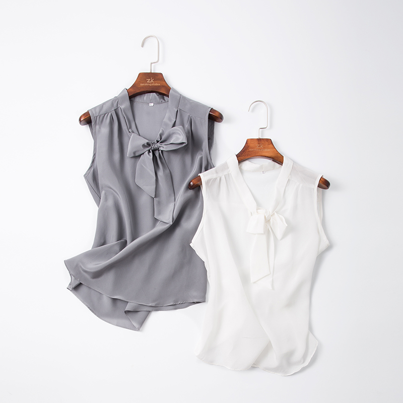 InjfibrTop-Chemise en émail At Fit pour femme, nœud décoratif, vêtements d'extérieur, 100% naturel, été, nouveauté
