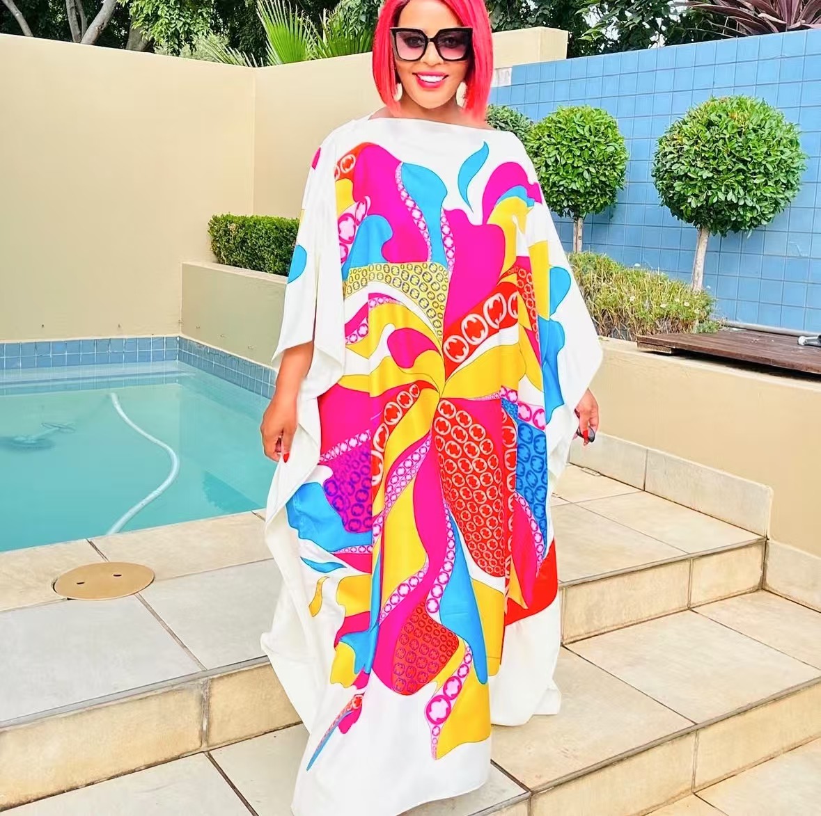 Robe maxi caftan imprimé sergé du moyen-orient, longue robe musulmane élégante, blogueur africain, designer adt abaya, été