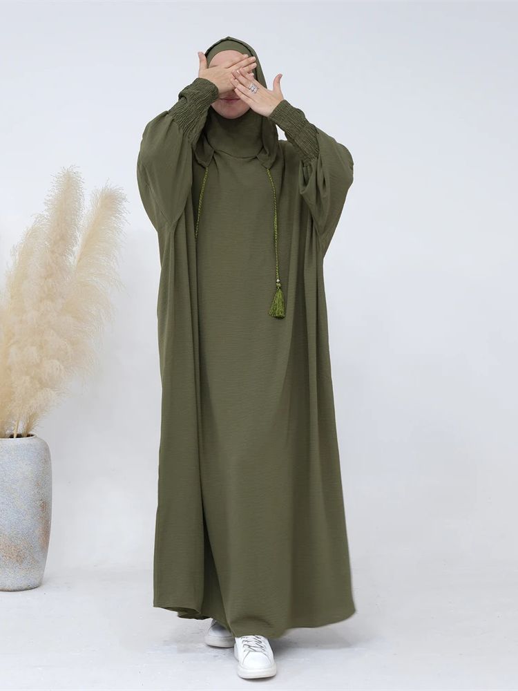 Ramadan Niqab Khimar musulman Abaya Damen dubaï turquie Islam vêtements de prière femmes Jilbab Robe modeste caftan Robe Femme Musulmane