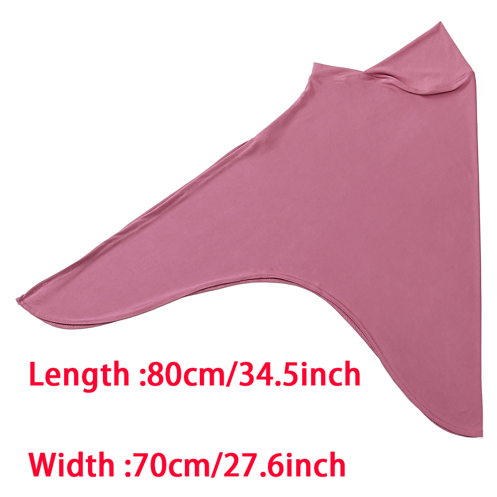 Hijab instantané à boucle pour femmes musulmanes, foulard triangulaire extensible en jersey de coton premium, voile islamique, enveloppes, voiles, bandeaux