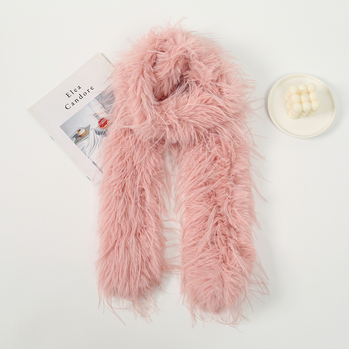 Nouveau fausse fourrure femmes écharpe hiver chaud Long châle enveloppes coupe-vent moelleux cou couverture Bufanda longue décontracté Echarpe nouveau