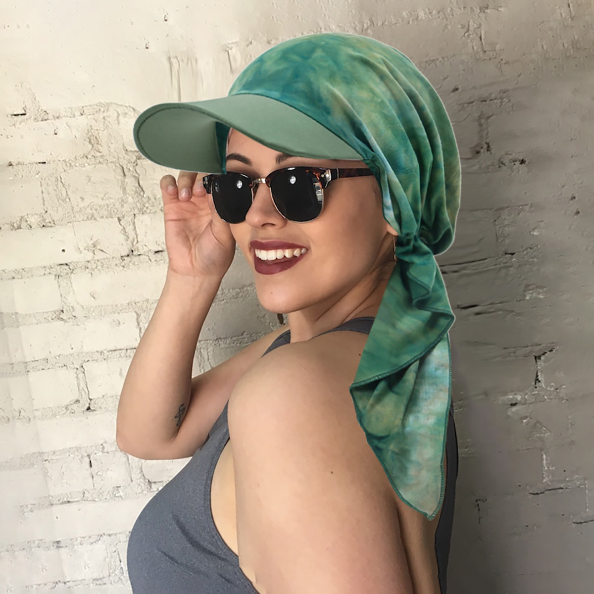 Nouveau 2026 Hijab Turban Imprimé Musulman pour Femme, Casquette de Baseball avec Visière, Chapeau de Soleil, Foulard, Bandana
