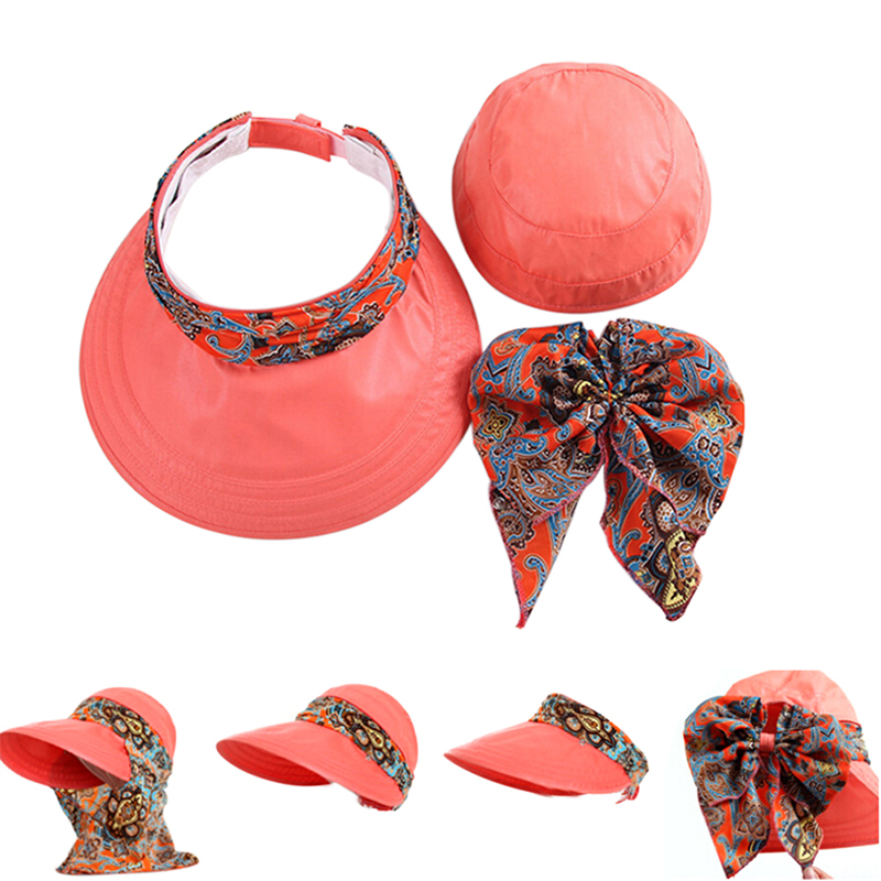 Chapeau de soleil pour femmes, couvre-chef de plage, à large bord, pliable, Anti-UV, à motif Floral