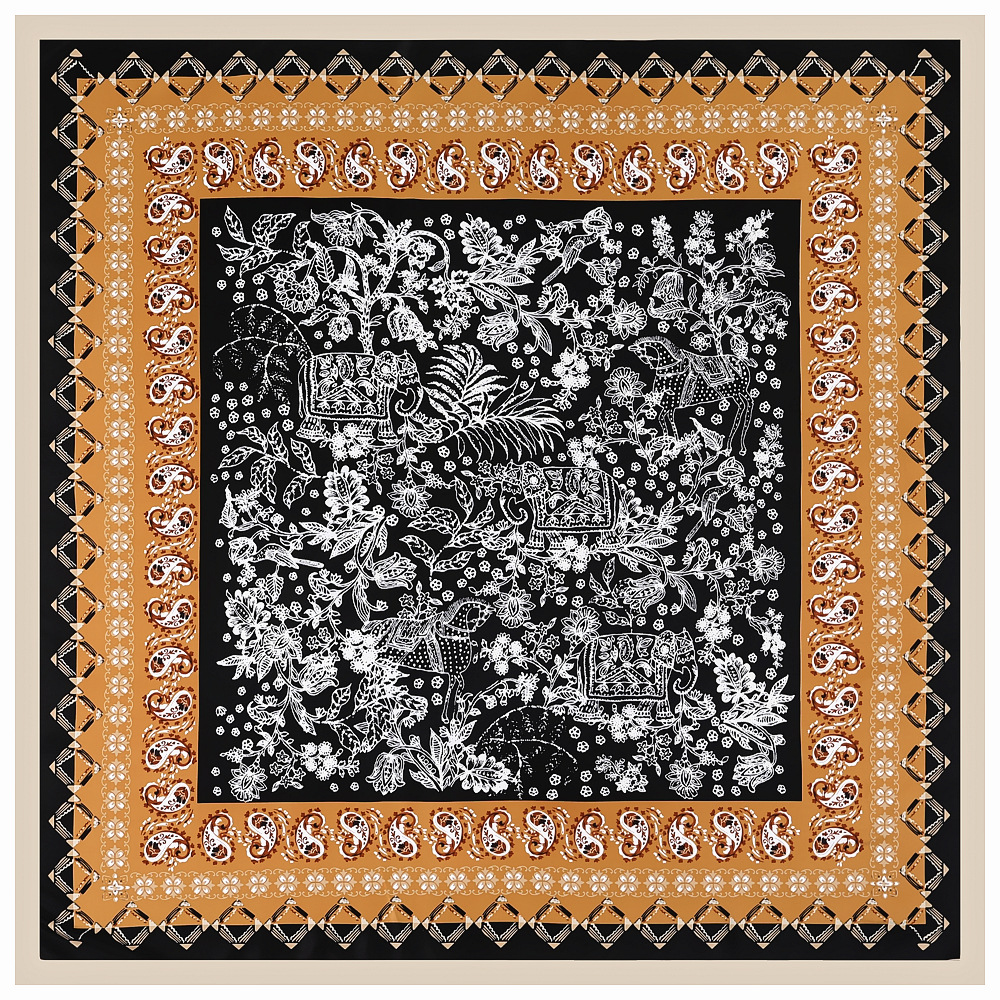 Écharpe carrée léopard vert bandana pour femme, foulard pour femme, châle tendance, marque de luxe, 130cm