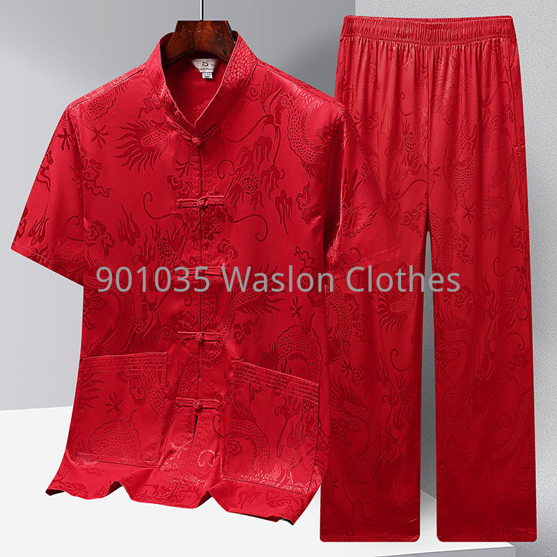 Vêtements traditionnels chinois pour hommes, haut Hanfu en lin avec pantalon, costume Tang à manches longues, chemise Kung Fu, manteau Cardigan
