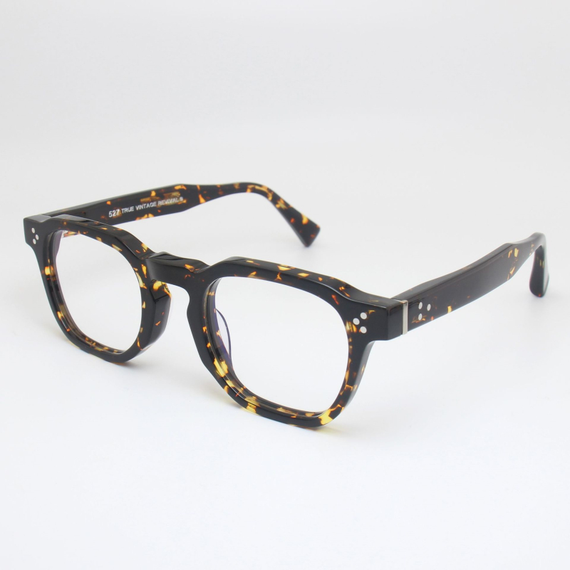 Monture de lunettes carrée rétro faite à la main pour hommes et femmes, monture épaisse tendance, acétate de haute qualité, lunettes Vintage japonaises