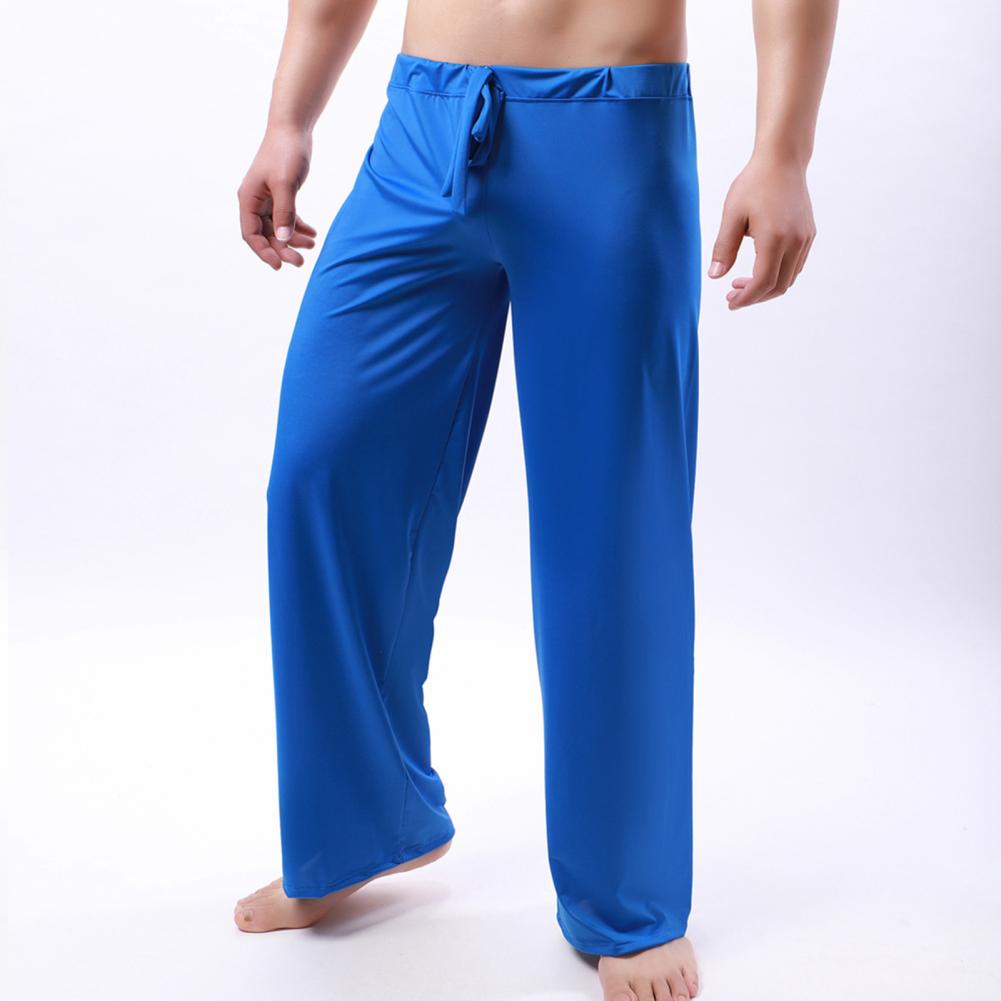 Pantalon de Yoga pour hommes, couleur unie, ceinture élastique, taille basse, Fitness, entraînement, jogging, ample, plage, pantalon de Sport décontracté