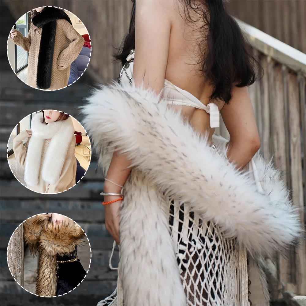 Luxe hiver col de fourrure de renard femme noir fourrure naturelle écharpe châle pour femmes colliers enveloppes cou plus chaud fourrure foulards cou col de fourrure