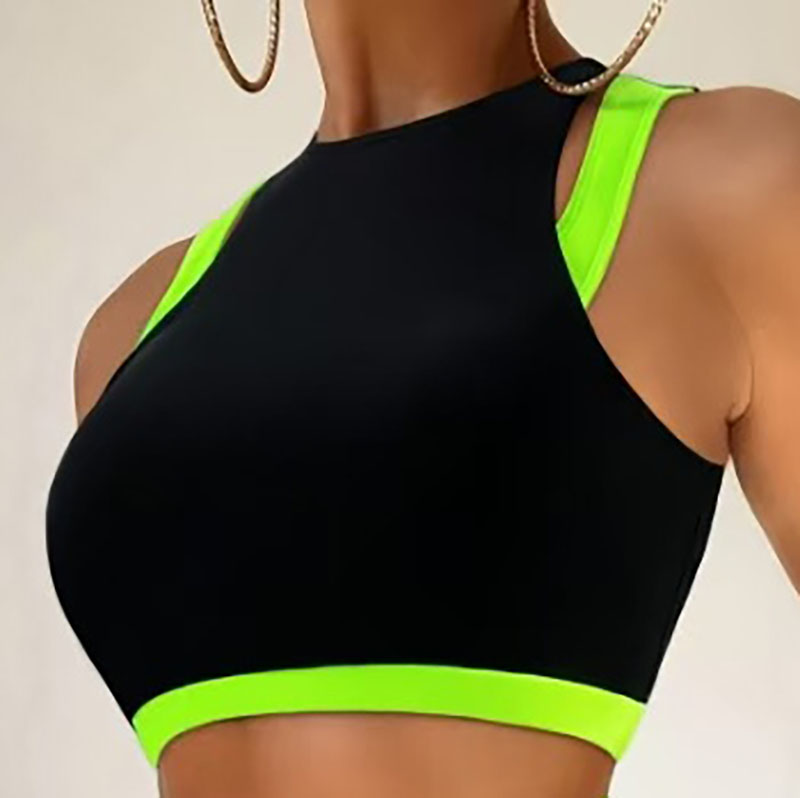 Ensemble Bikini deux pièces maillot de bain femmes avec maillots de sport femme maillot de bain vêtements de plage été