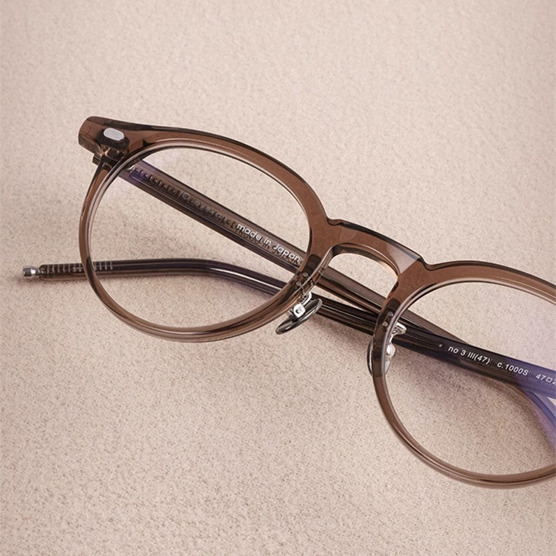 Lunettes rondes rétro classiques pour hommes et femmes, monture Vintage en acétate, japonaise, faite à la main, unisexe, à jante complète