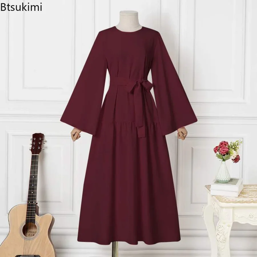 Robe musulmane pour femmes, tiens imar, Hijab, Abaya, Manches évasées, Vêtements islamiques, Abayas pour femmes, Dubaï, Kaftan, Turc, Modestie, Jilbab