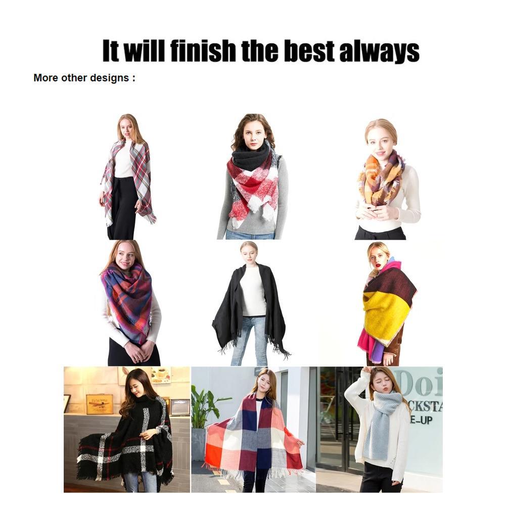 Écharpes d'hiver de Style britannique, châles de Couple en Faux cachemire, enveloppes chaudes en tricot pour hommes et femmes, best-seller d'automne/hiver