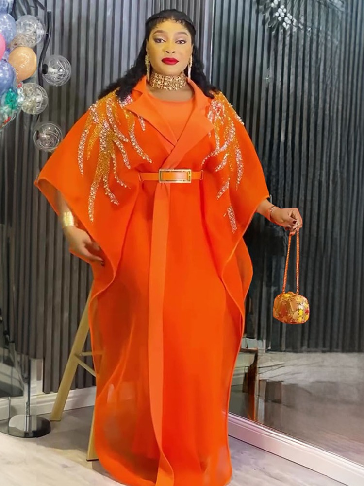 Robes traditionnelles pour femmes, ensemble de 2 pièces Dashiki africain turc, vêtements Kaftan Dubaï, Abayas musulmanes, robes de soirée pour mariage