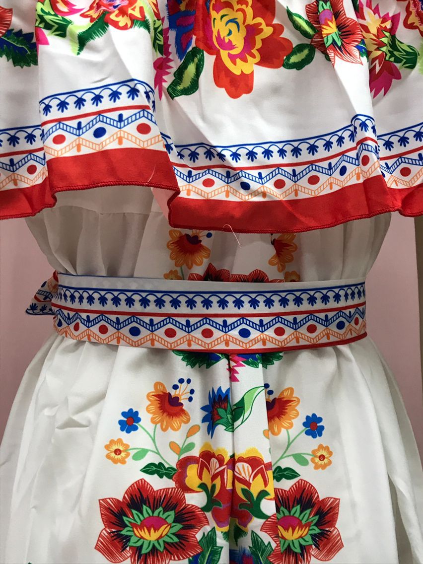 Wein femme fleur coloré une épaule rouge imprimé fleuri robe Maxi femme jupe d'été dame loisirs robes vêtements vêtements de mer
