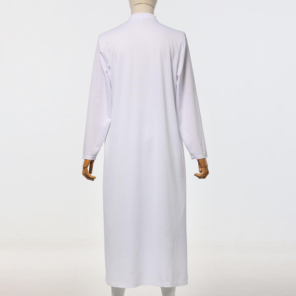 PÈRE Cassock Robes de chaire Vestiments de clergé Costume de bispo de pasteur avec col d'insertion de languette