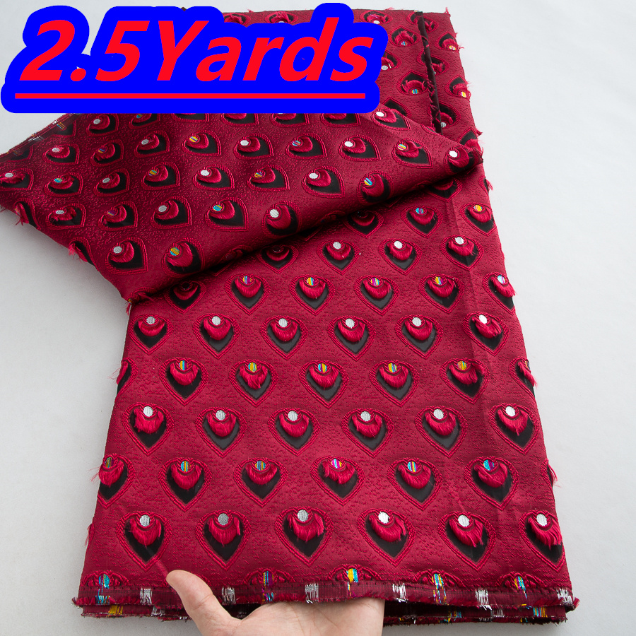 Tissu en dentelle brocart français 2026 de haute qualité, 2,5 yards, tissu en dentelle organza africain nigérian de luxe doré pour la couture féminine