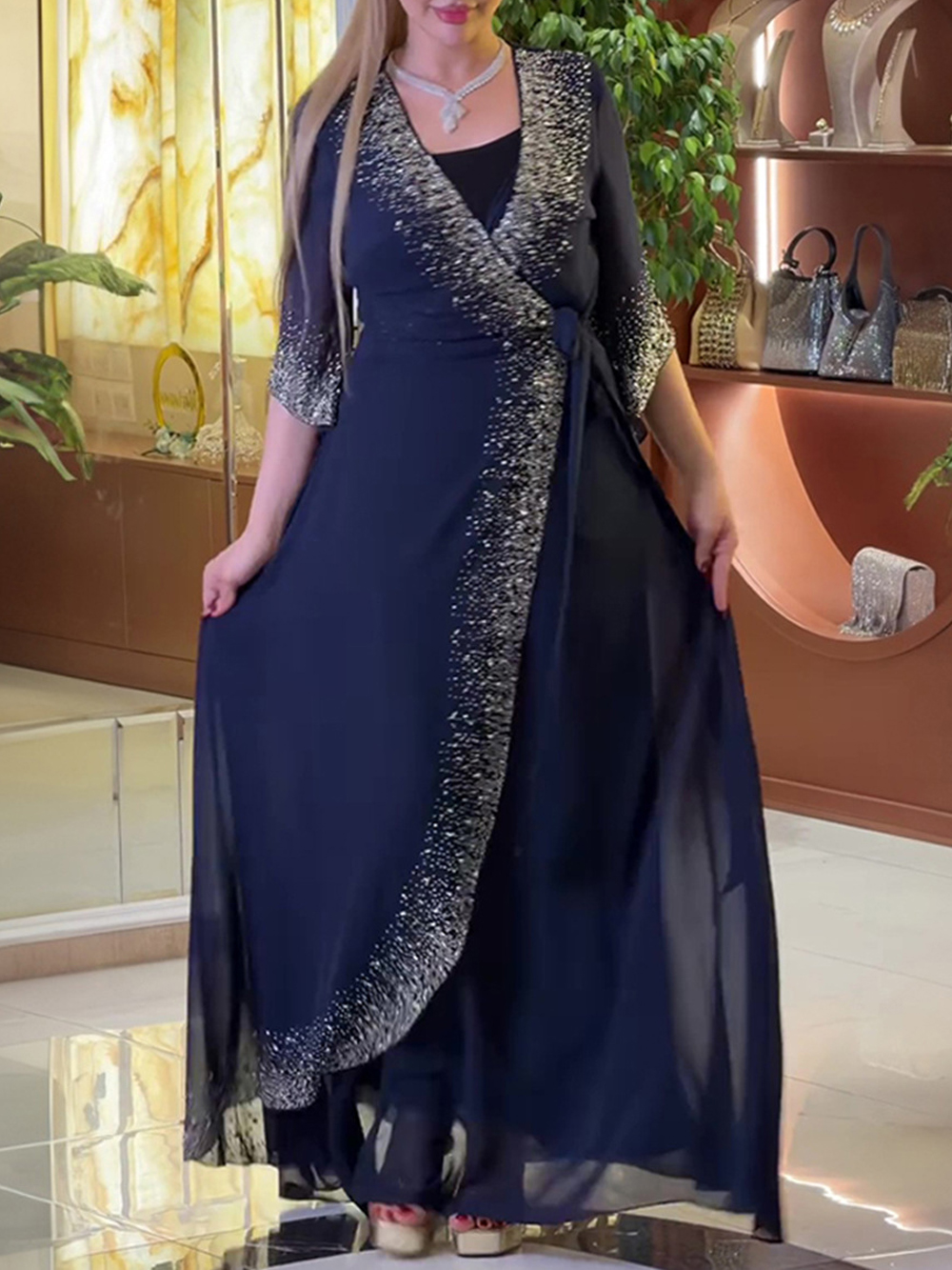 Abayas Eid Mubarak 2026 pour femmes, ensemble 2 pièces, caftan marocain, vêtements islamiques, mode musulmane, robes en mousseline, robes de soirée d'anniversaire