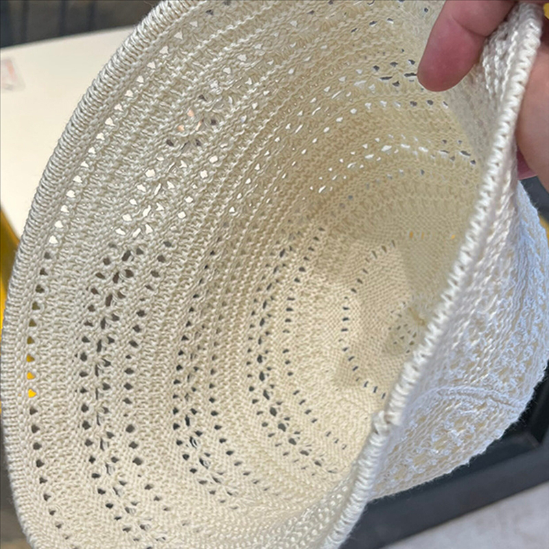 Chapeau de paille d'été respirant et chic pour la plage, casquette de pêcheur tissée à la main, visière pare-soleil pour femme