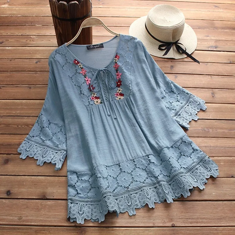 Dentelle dames T-Shirts Blusa Camisas Mujer Streetwear vêtements femmes t-shirt été coton lin femme t-shirt ample décontracté hauts t-shirt