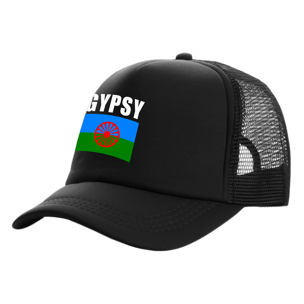 Rom Gypsy Romani camionneur casquettes hommes pays drapeau chapeau casquette de Baseball Cool été unisexe maille Net casquettes