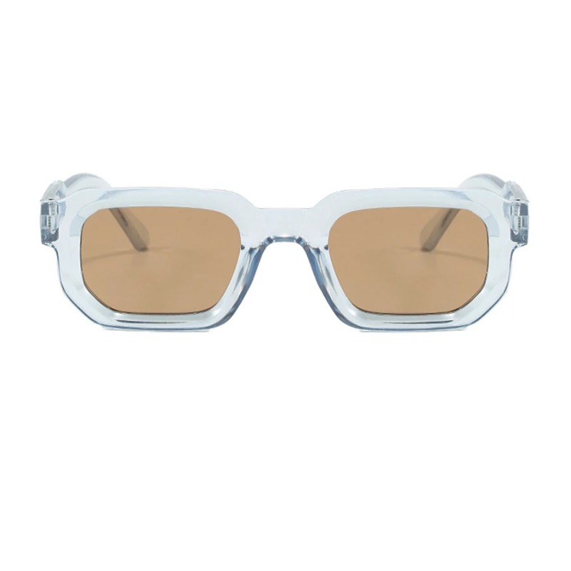 Lunettes de soleil rectangulaires pour hommes et femmes, lunettes de soleil tendance, design de marque de luxe, protection UV400, lunettes de soleil carrées pour femmes