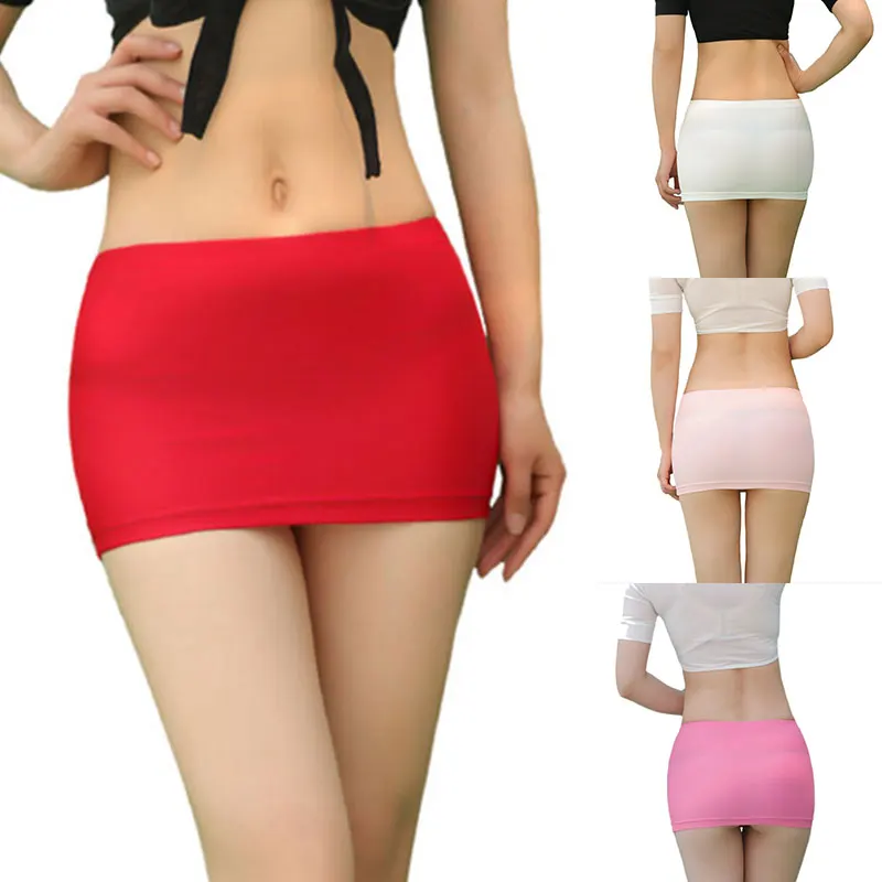 Mini jupes d'été sexy pour filles, mode, slim, fête, bureau, couleur unie, courte, nouvelle collection