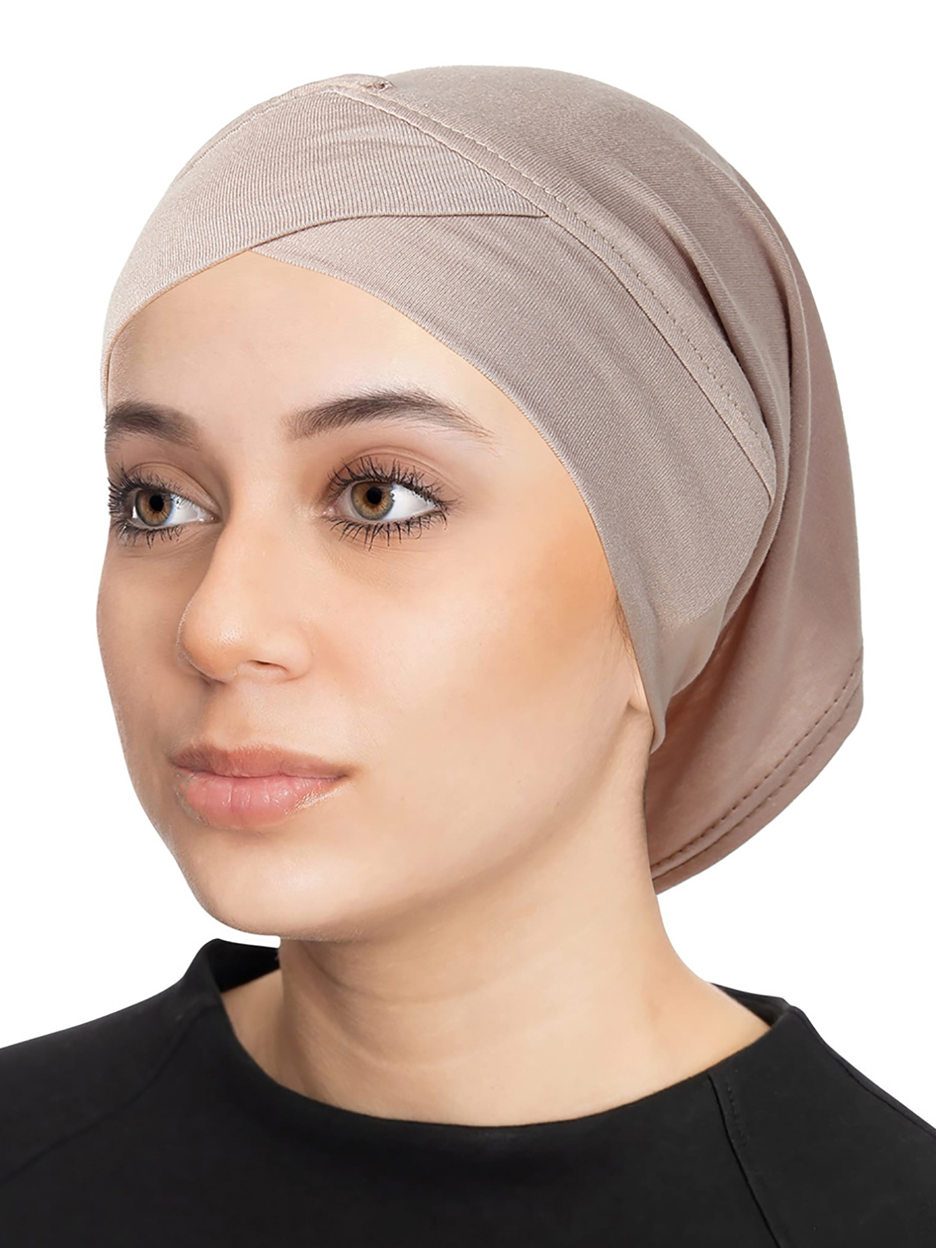 Casquettes Hijab musulmanes pour femmes, couleur unie, front croisé, Turban doux et élastique, accessoires pour vêtements islamiques