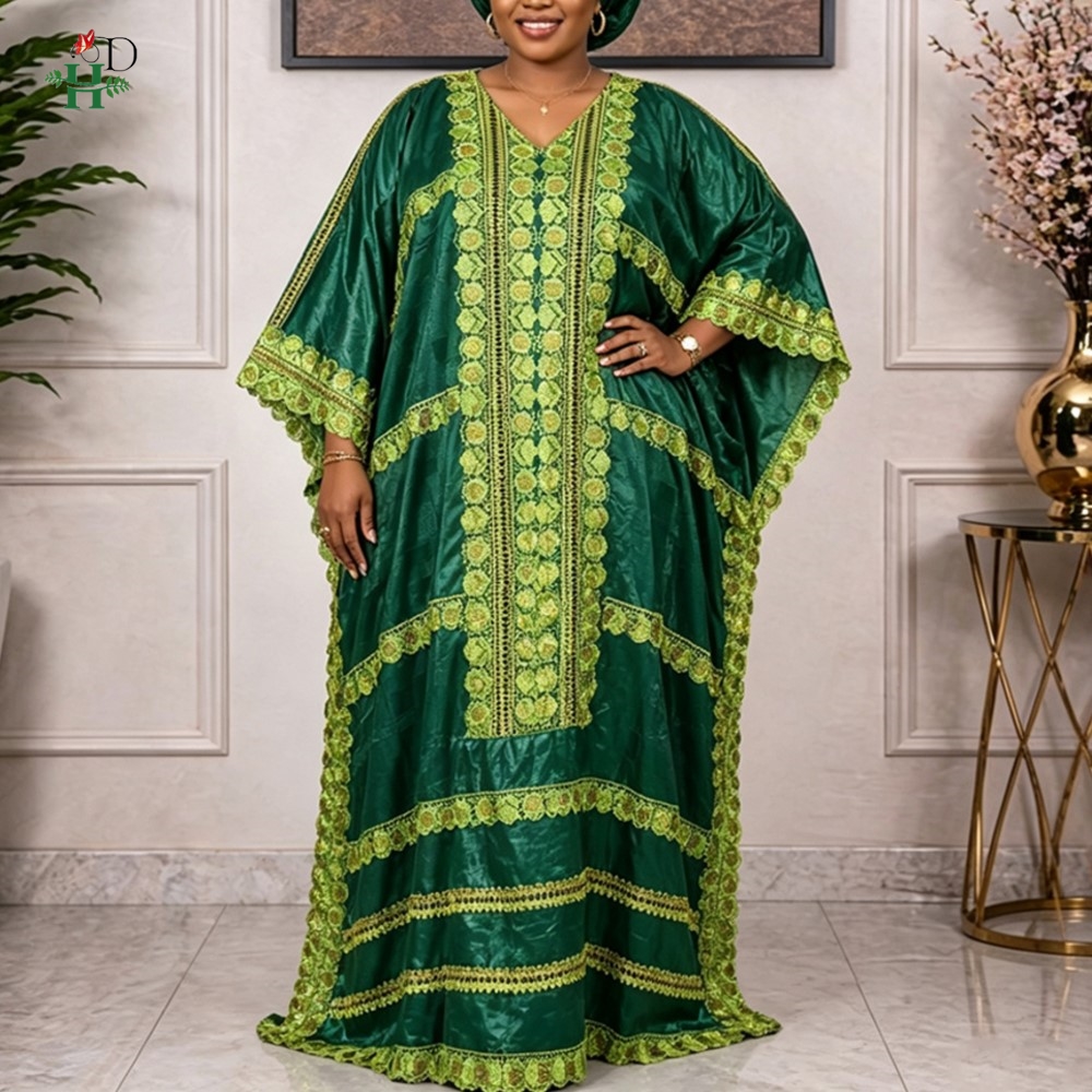 Vêtements africains pour femmes H&D Embroidery, robes Bazin Riche en solde, robes africaines pour femmes, robes turques, robe boubou.