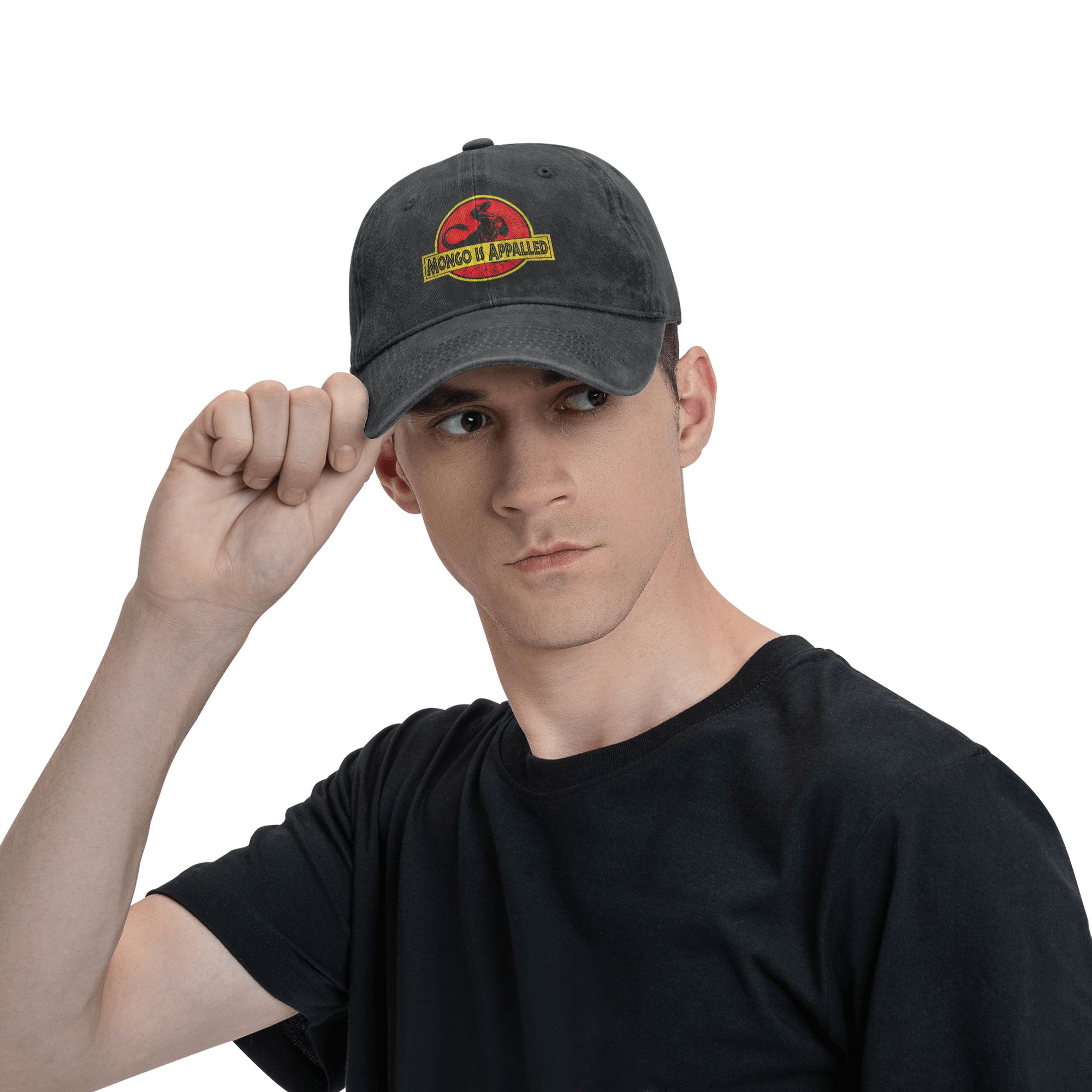 Casquettes de baseball unisexe Mongo Is Appalled Funny Dinosaur, style Dungeon Crawler Carl, délavées, réglables, pour l'extérieur et l'été