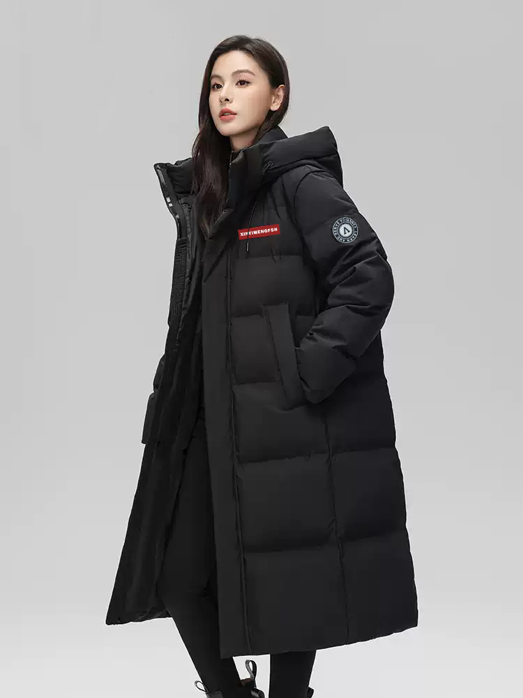 Veste longue rembourrée à capuche pour femmes, manteau froid, parkas super chaudes, vêtements d'hiver, mode coréenne, vente en gros, pas cher