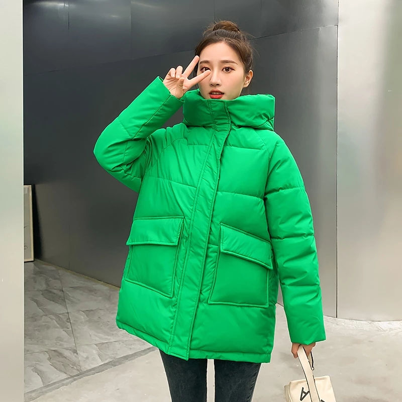 2025 hiver nouvelles femmes doudoune rembourrée veste d'hiver en vrac épais chaud coton manteau femme à capuche Parkas manteau longue femmes vêtements d'extérieur