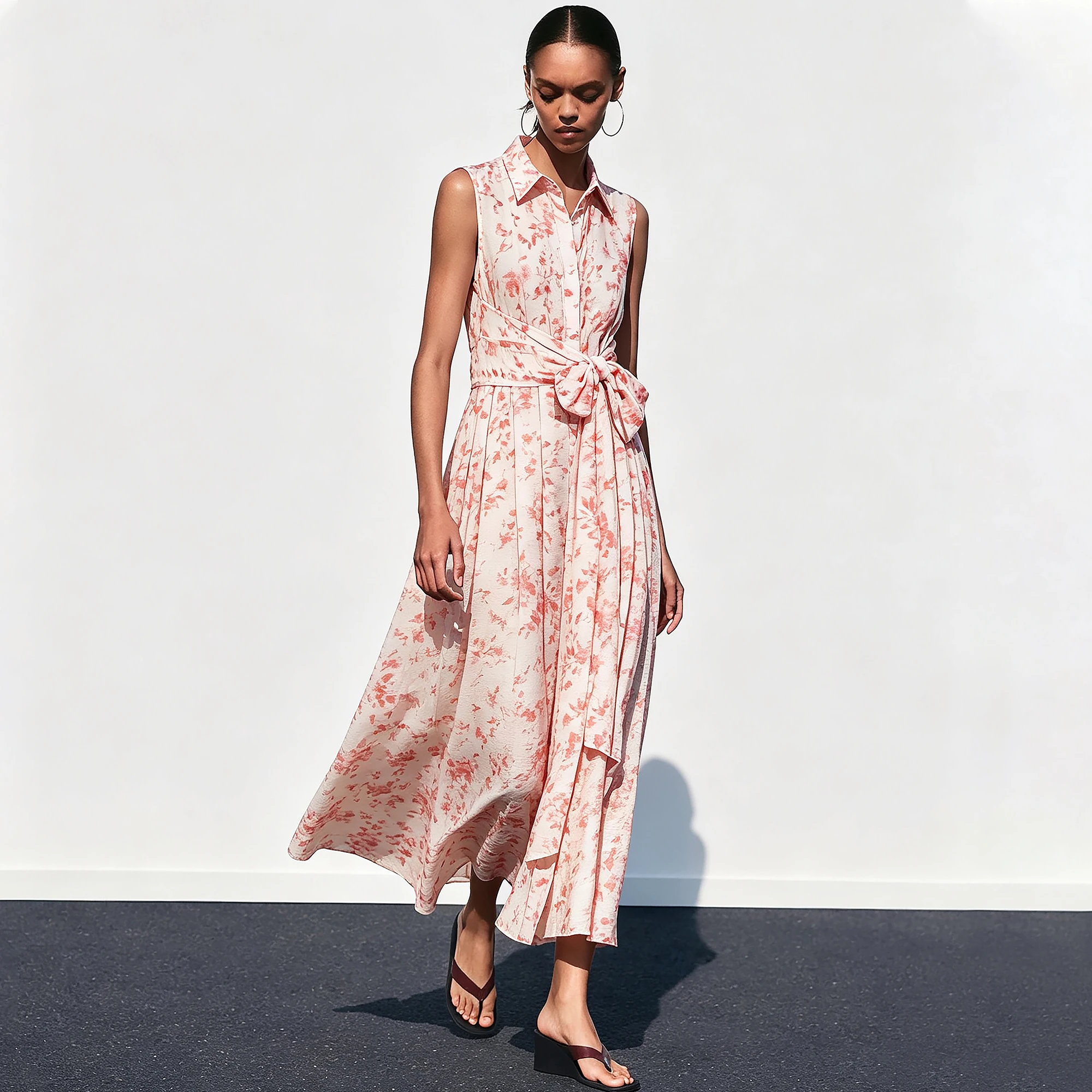CHCH Robe pour femme, mode classique, robe d'été élégante, style français, design floral haut de gamme, robe féminine