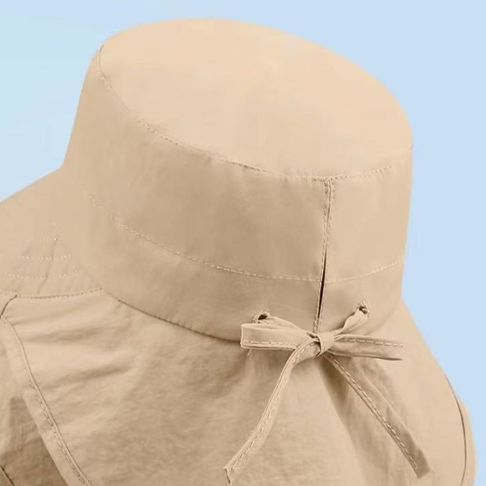 Chapeau de soleil réglable pour femme, à large bord, protection UV, chapeau de pêcheur avec protection du cou, idéal pour l'été