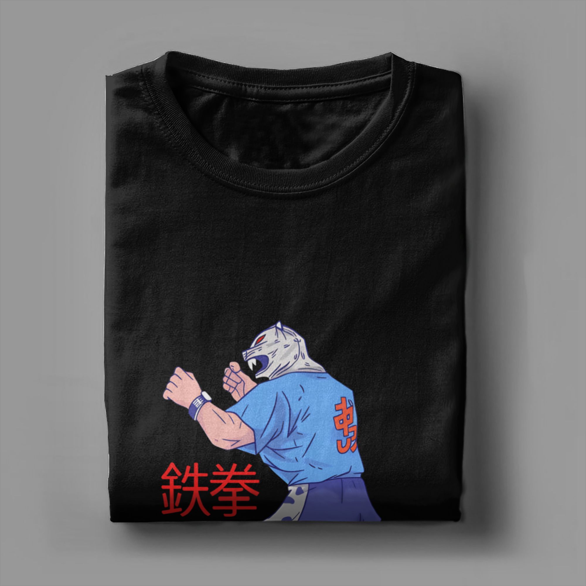 T-Shirt drôle Tekken Game pour hommes, col rond, en pur coton, à manches courtes, vêtements pour adultes