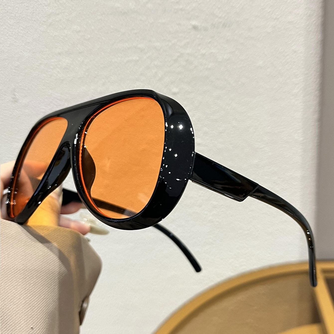 INS populaire surdimensionné pilote lunettes de soleil 2025 nouveau dans Vintage aviateur lunettes de soleil femmes à la mode marque de luxe Design extérieur nuances