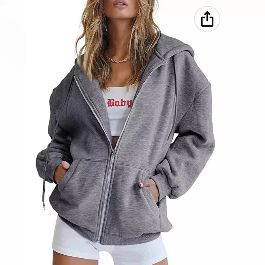 Grande taille cardigan à capuche grunge punk silmY2K haut rock esthétique haute rue décontracté mode urbaine femmes à capuche décontracté à capuche