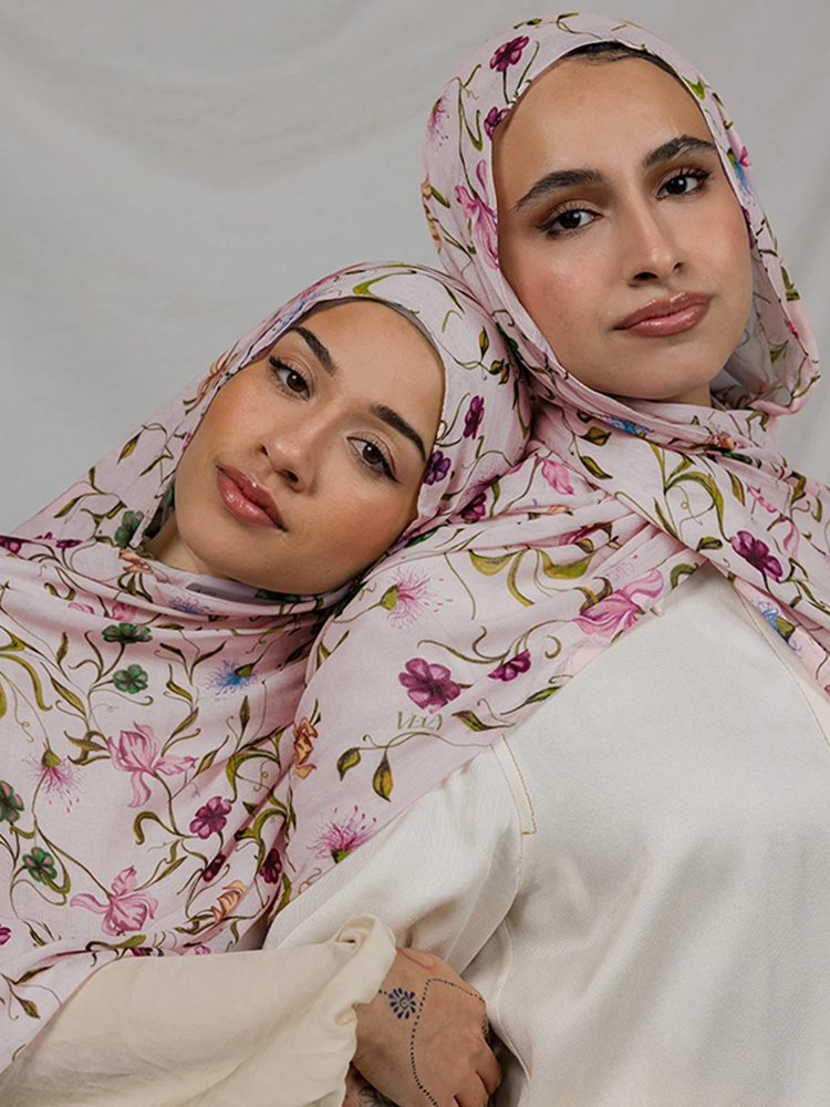 Ramadan Hijab pour femmes bohème imprimé fleuri châle aquarelle doux musulman Hijabs léger enveloppement écharpe foulard été plage