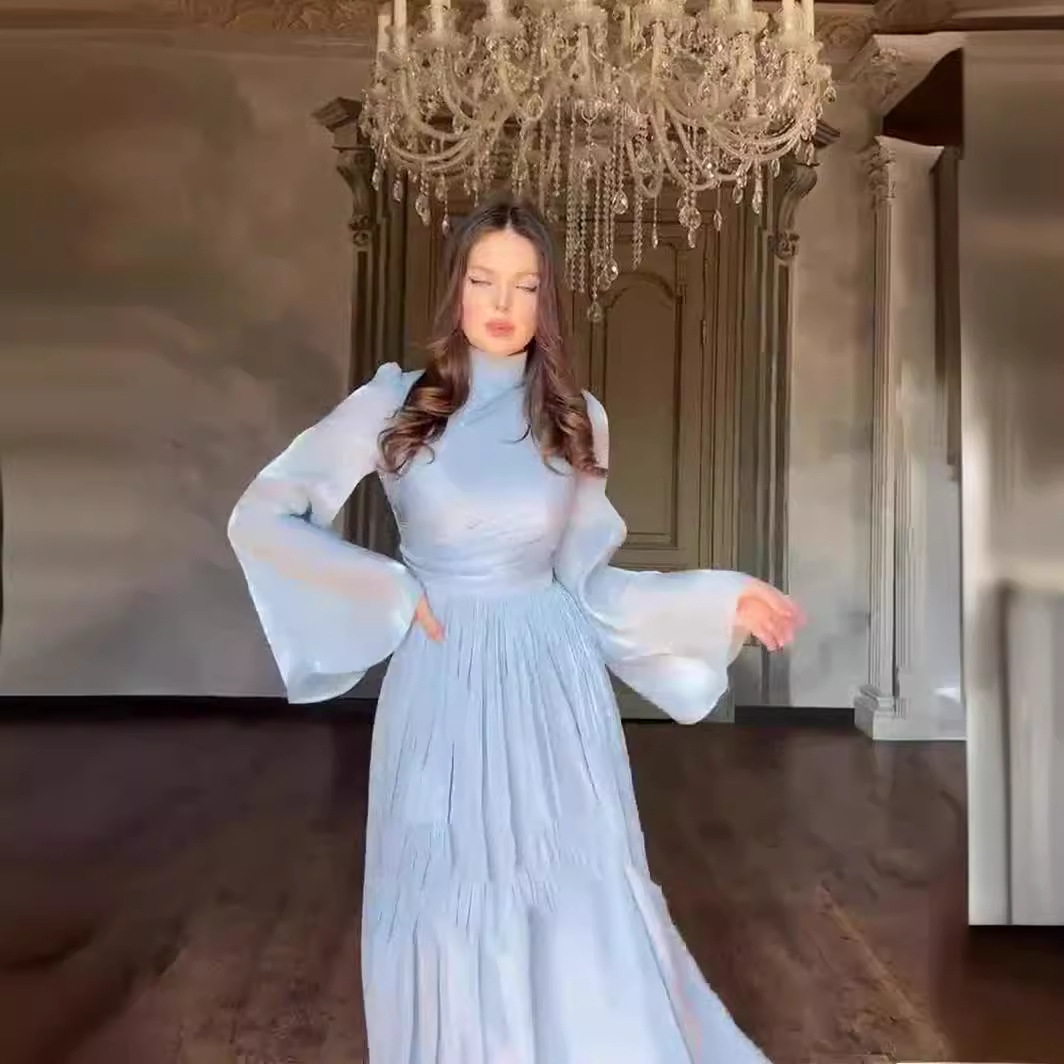 Robe de soirée Ramadan marocain dubaï Abayas caftan Islam robes arabe longue Robe Eid musulman Abaya femmes robes minces Jalabiya