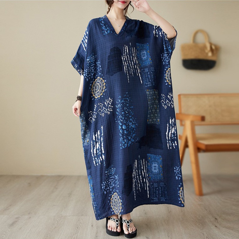 Robe d'été pour femmes, vêtements Streetwear, Style ethnique, bohème, plage, Vintage, décontracté, mode Harajuku, ample