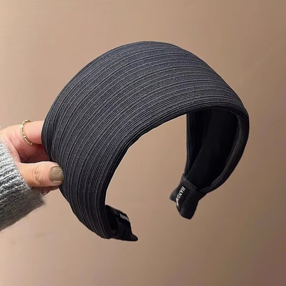 Serre-tête large à bordure haute pour femmes et filles, accessoire de coiffure solide