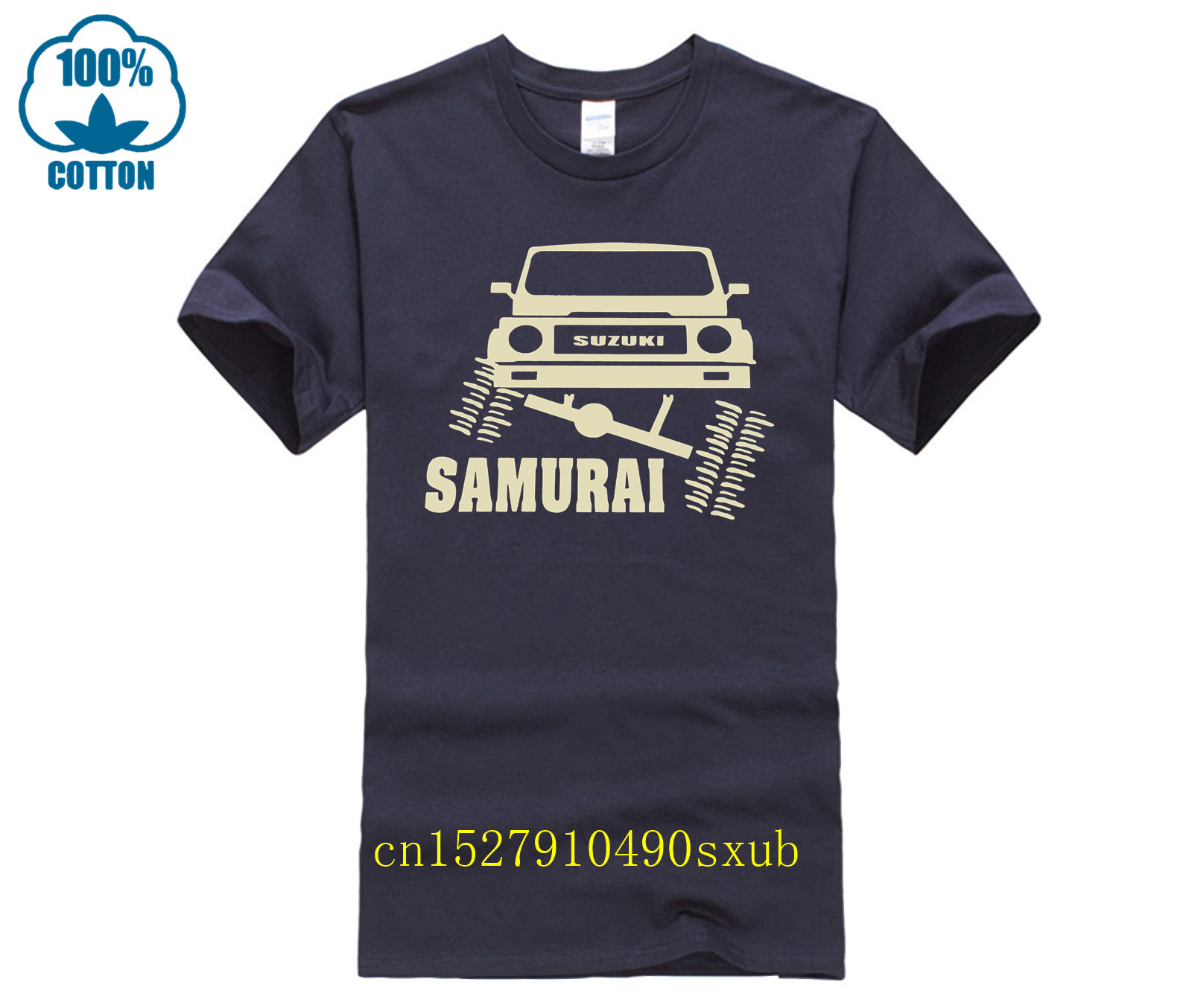 T-shirt en coton doux pour hommes et femmes, t-shirts graphiques à la mode, fan de samouraï hors route, t-shirt drôle, nouveauté