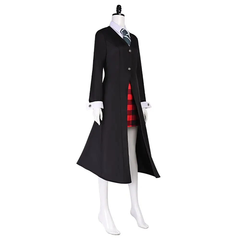 Costume de cosplay Maka Albarn, anime Soul Eater, pour femmes adultes, comprenant jupe, gants et uniforme, tenue de jeu de rôle pour fête d'Halloween.